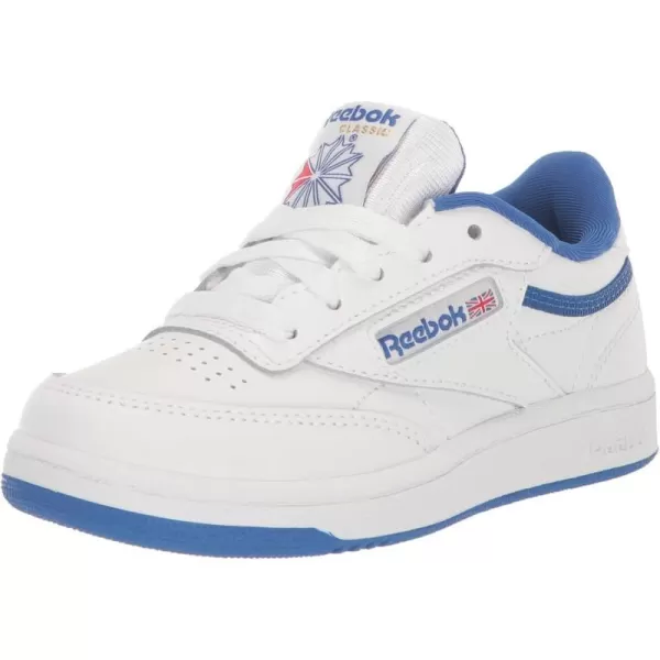 imageReebok UnisexChild Club C SneakerWhiteVector BlueVector Red