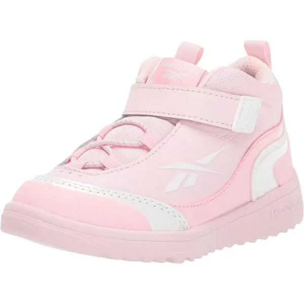 imageReebok UnisexChild FS Hi SneakerPorcelain PinkPink GlowWhite