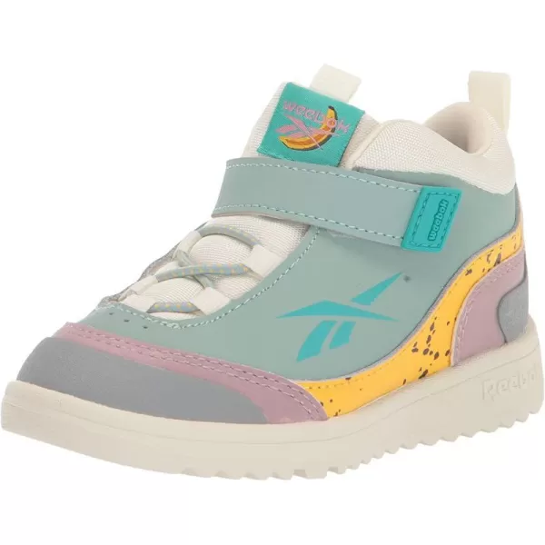 imageReebok UnisexChild FS Hi SneakerSeaside GreyAlways YellowClassic Teal