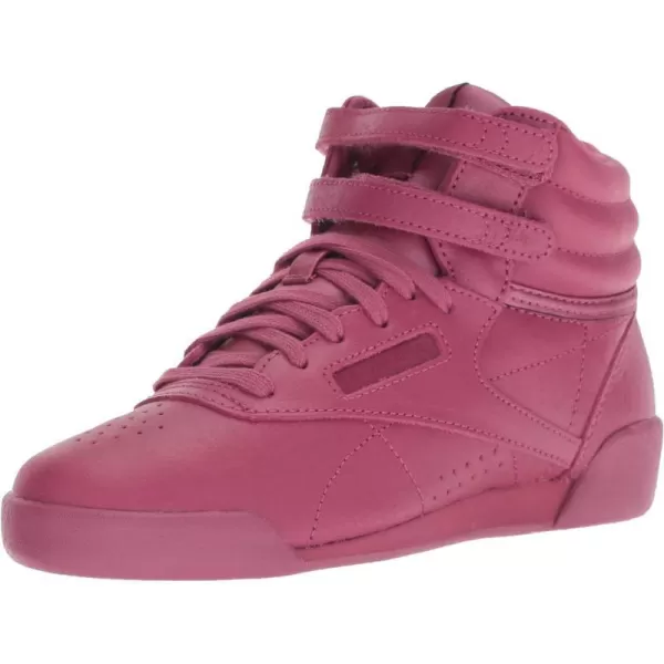 imageReebok UnisexChild Freestyle Hi SneakerFacetwisted BerryWhite