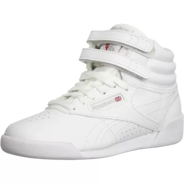 imageReebok UnisexChild Freestyle Hi SneakerUswhiteSilver