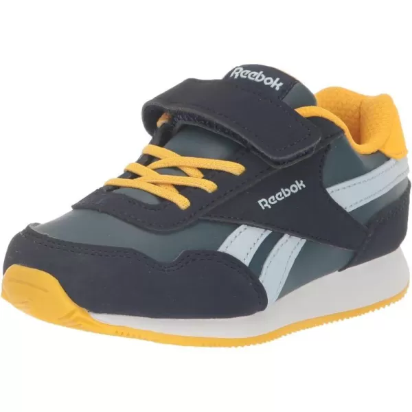 imageReebok UnisexChild Royal Classic Jogger 30 1v SneakerVector NavyHoops BlueYellow