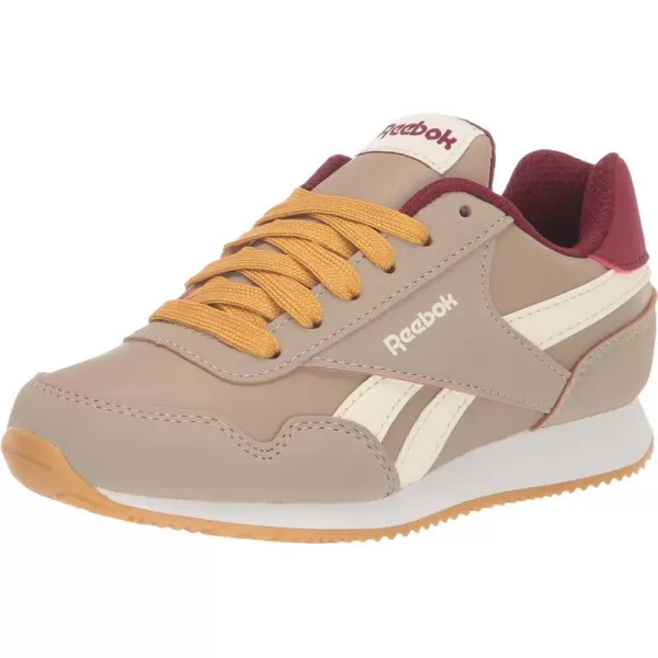 imageReebok UnisexChild Royal Classic Jogger 30 SneakerBeigeBurgundyRetro Gold