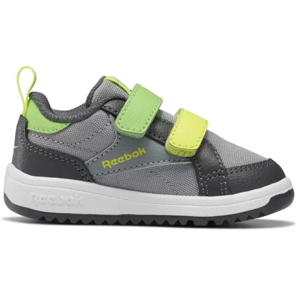imageReebok UnisexChild Weebok Low SneakerPure GreySolar Acid Yellow