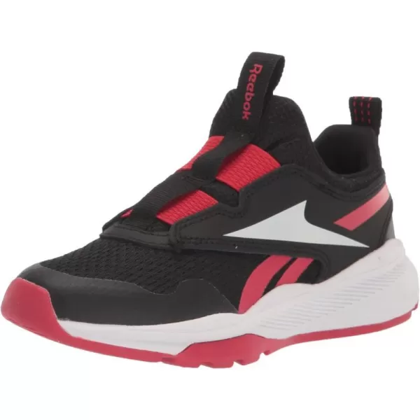 imageReebok UnisexChild Xt Sprinter Slip on Running ShoeBlackWhiteVector Red