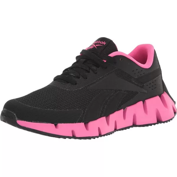 imageReebok UnisexChild Zig Dynamica 20 SneakerBlackAtomic Pink