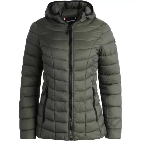 imageReebok Women Jacket  Packable Quilted Puffer Coat  Casual Jacket for Women SXLVarsity Green