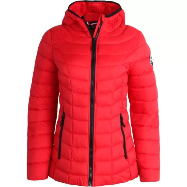 imageReebok Women Jacket  Packable Quilted Puffer Coat  Casual Jacket for Women SXLVector Red