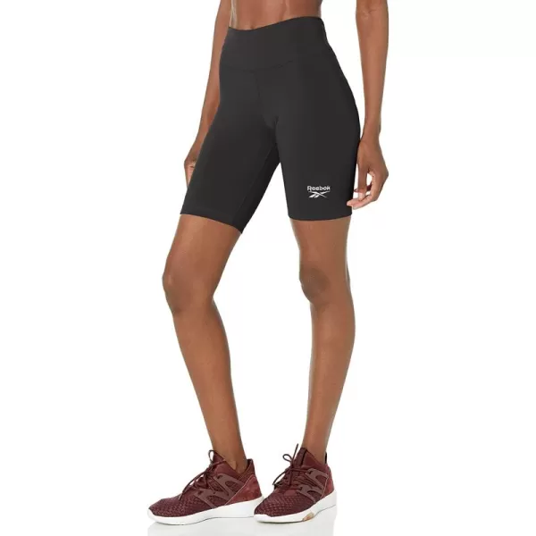 imageReebok Womens Active Bike Shorts BlackWhite Logo