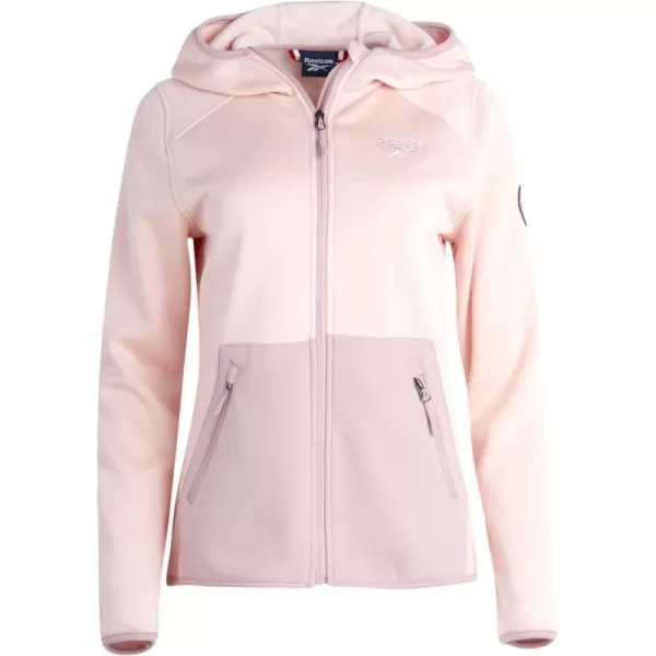 imageReebok Womens Active Sweatshirt  FullZip Performance Hoodie Sweater Jacket  Dry Fit Outerwear Track Jacket for Women SXLPink