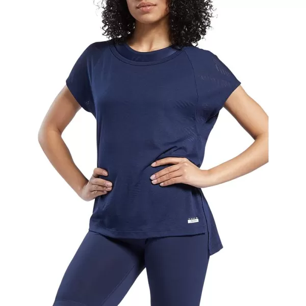 imageReebok Womens Asymmetrical Tee Vector Navy Medium