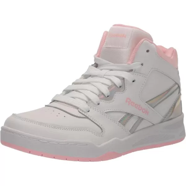 imageReebok Womens Bb4500 Court SneakerWhitePink Glow