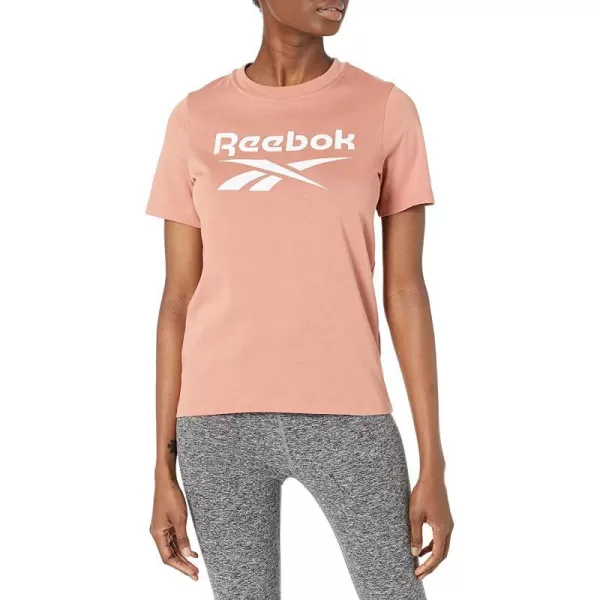 imageReebok Womens Big Logo TeeCanyon CoralWhite Logo