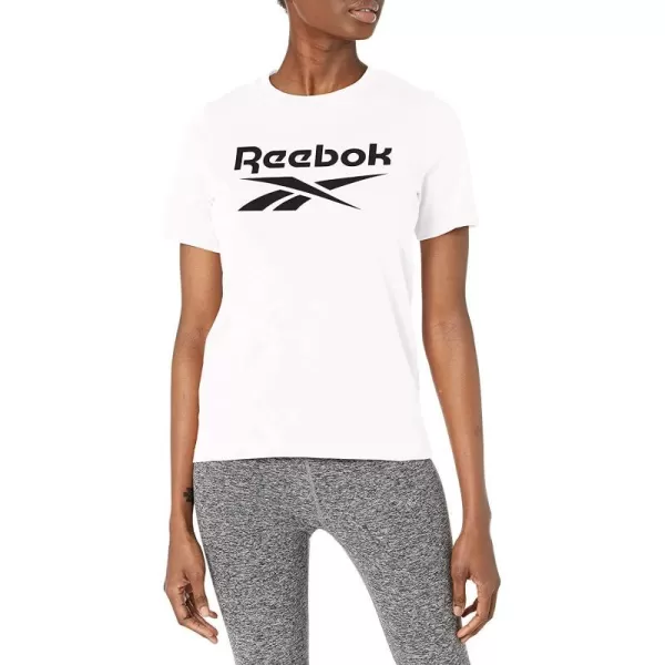 imageReebok Womens Big Logo TeeWhiteBlack Logo