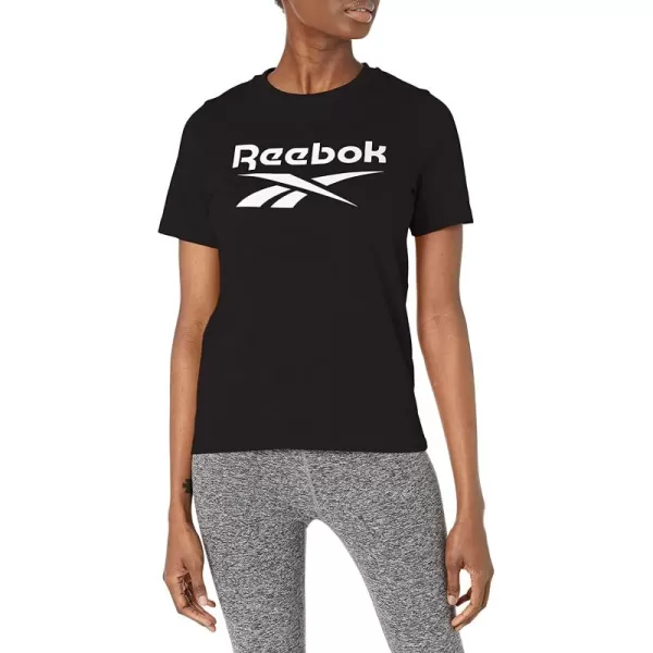 imageReebok Womens Black Big Logo Tee