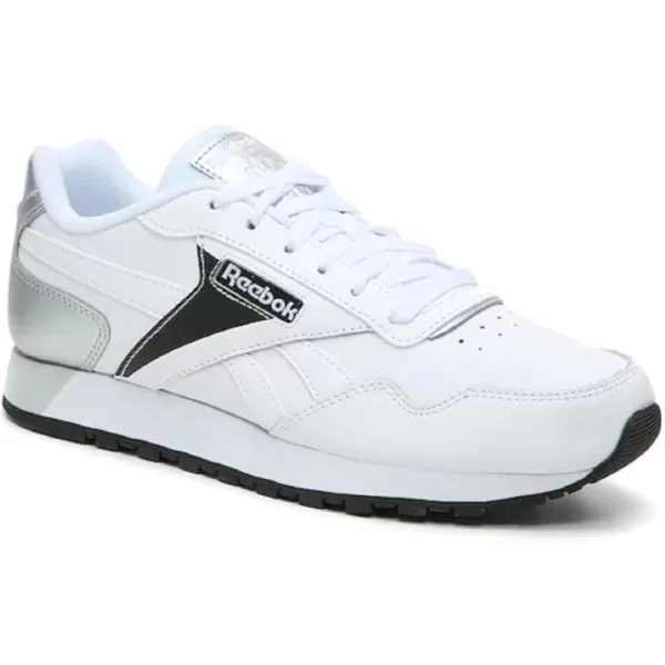 imageReebok Womens Classic Harman Run SneakerWhiteBlackSilver Metallic 1