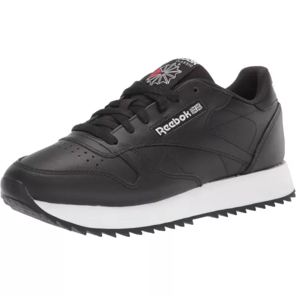 imageReebok Womens Classic Leather Ripple SneakersBlackWhite