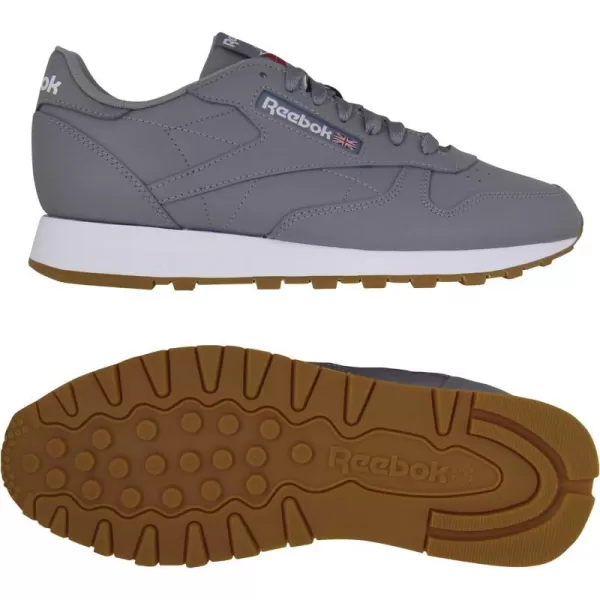 imageReebok Womens Classic Leather Ripple SneakersPure Grey 5 Ftwr White Reebok Rubber Gum 03