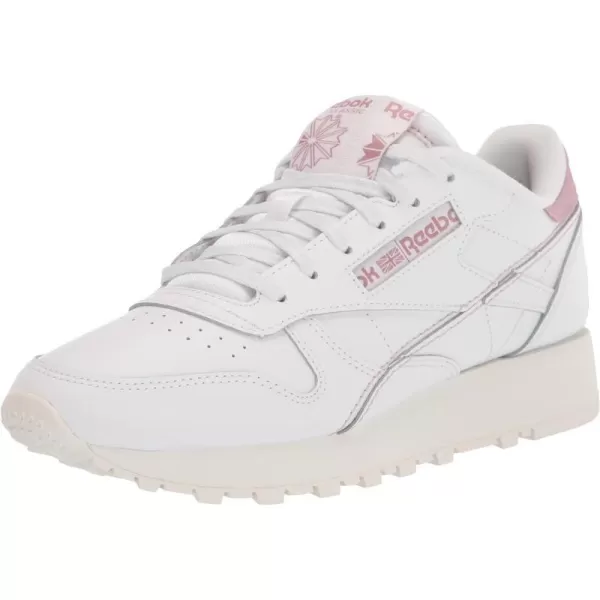 imageReebok Womens Classic Leather Ripple SneakersWhiteChalkInfused Lilac