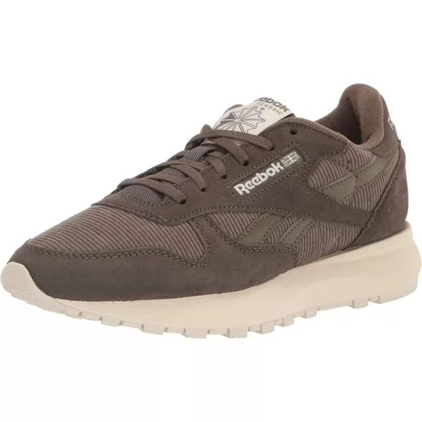 imageReebok Womens Classic Leather Sneaker in Army Green and White