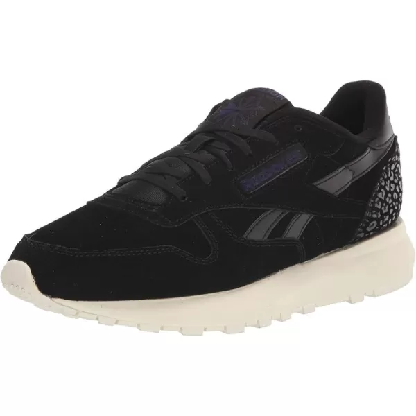 imageReebok Womens Classic Leather Sneaker in Black and Chalk