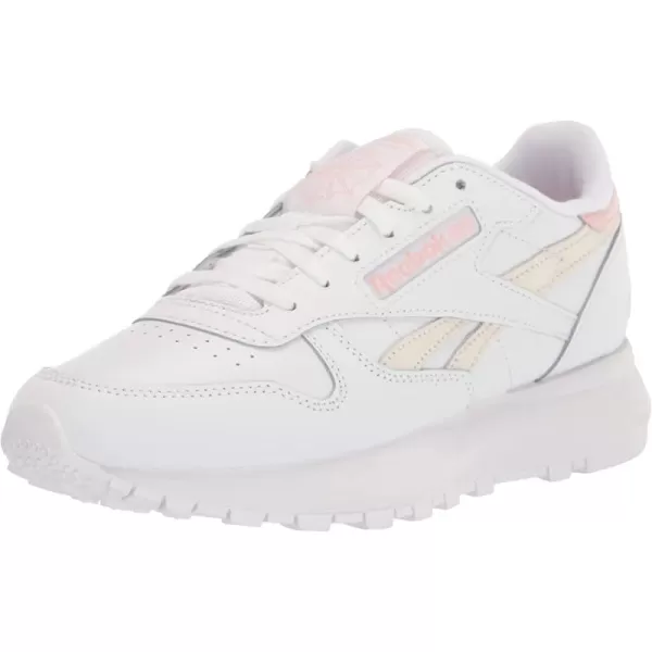 imageReebok Womens Classic Leather Sneaker in White and Porcelain Pink