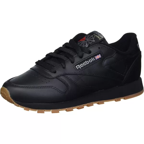 imageReebok Womens Classic Leathers SneakerBlackGumRed