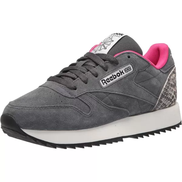 imageReebok Womens Classic Leathers SneakerCold GreyChalkPursuit Pink