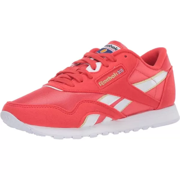 imageReebok Womens Classic Nylon Casual Shoes in Radiant Red White and Radiant Red