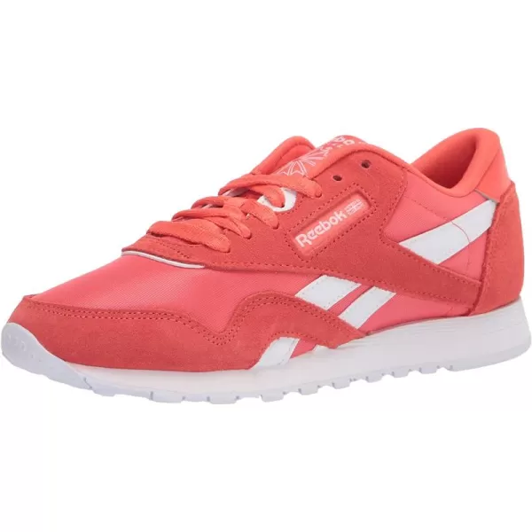 imageReebok Womens Classic Nylon Casual Shoes in Semi Orange Flare and White