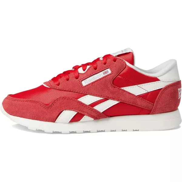 imageReebok Womens Classic Nylon Casual Shoes in Vector Red Chalk and Pure Grey