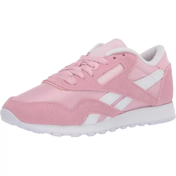 imageReebok Womens Classic Nylon SneakerClassic PinkWhiteWhite