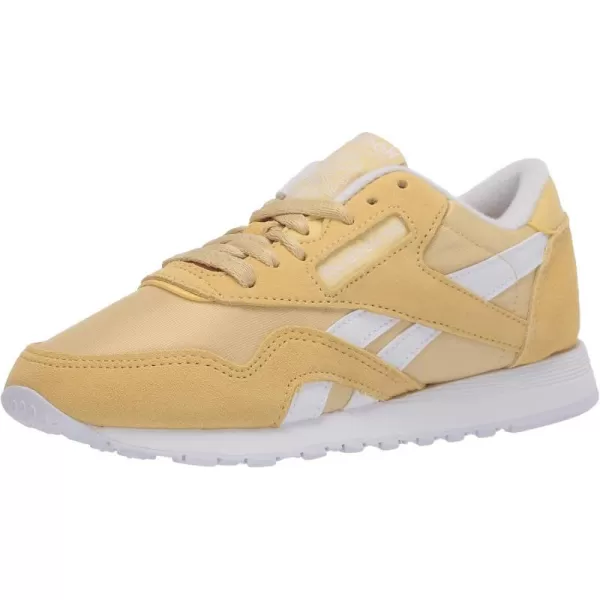 imageReebok Womens Classic Nylon SneakerWeathered YellowWhiteWhite