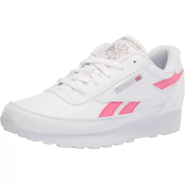 imageReebok Womens Classic Renaissance Sneaker  WhiteAstpnkSteel