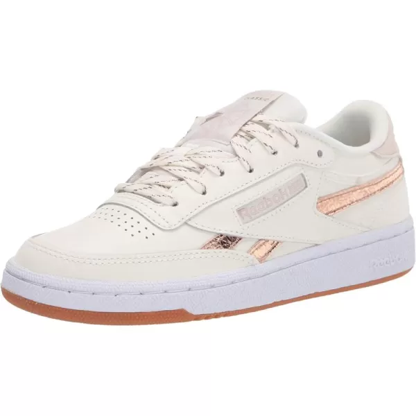 imageReebok Womens Club C 85 Vintage Walking Shoes in Chalk Gold and Stucco