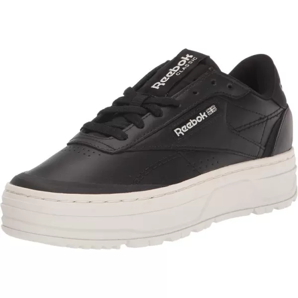 imageReebok Womens Club C Double Geo SneakerBlackChalk