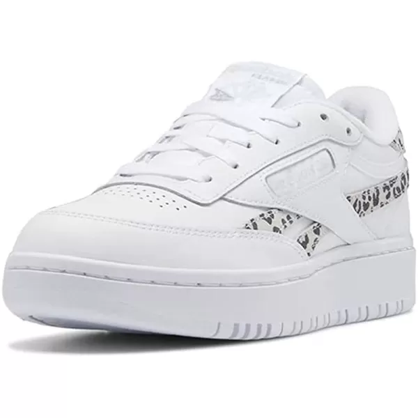 imageReebok Womens Club C Double Sneaker  WhiteCore BlackPure Grey