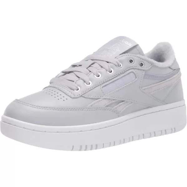 imageReebok Womens Club C Double SneakerCdgry2FtwwhtSilvmt