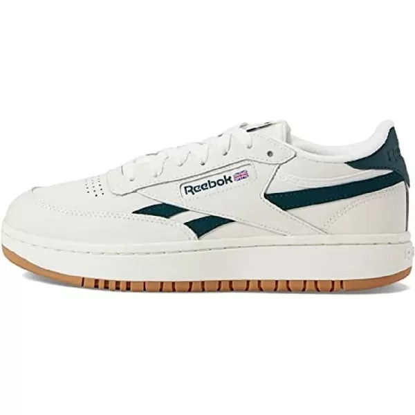 imageReebok Womens Club C Double SneakerChalkForest GreenReebok Lee