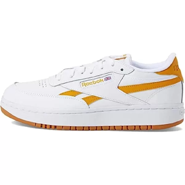 imageReebok Womens Club C Double SneakerWhiteBright OchreGum