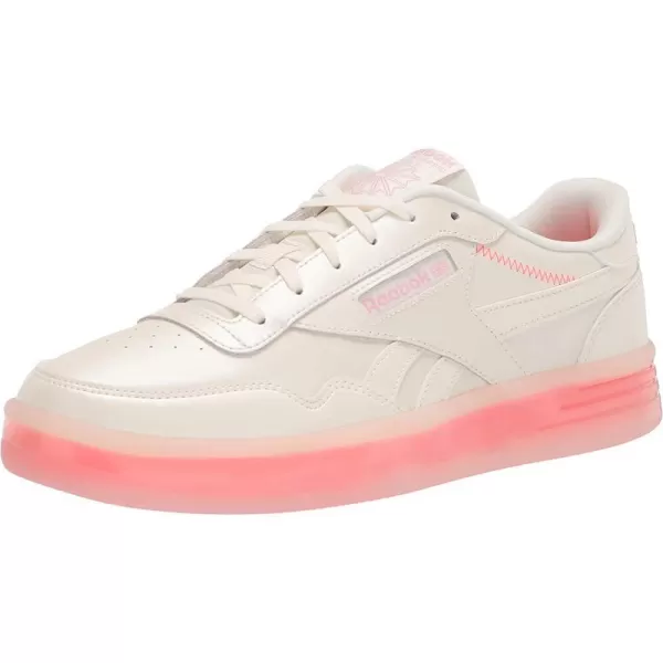 imageReebok Womens Club MEMT SneakerClassic WhiteOrange FlareClassic Pink