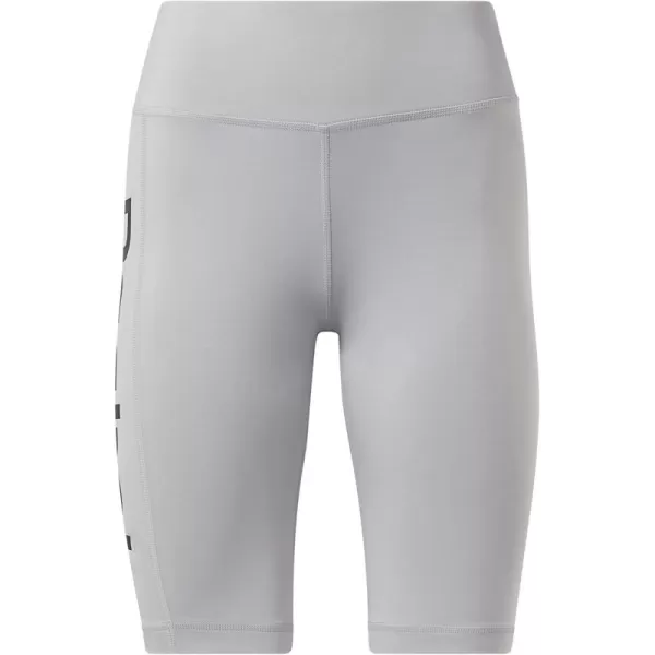 imageReebok Womens Core 10 Big Logo Bike Shorts Pure Grey