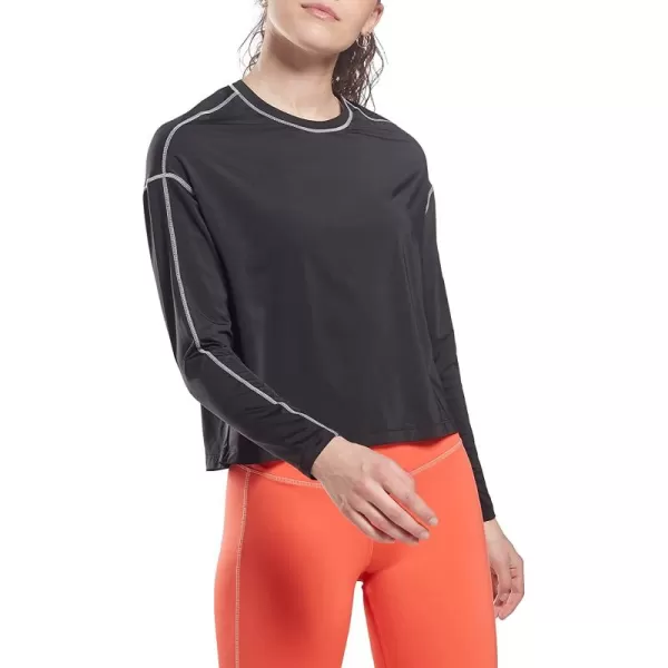 imageReebok Womens Core 10 Loose Fitting Long Sleeve Shirt Black