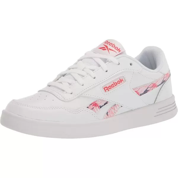 imageReebok Womens Court Advance SneakerWhitePink GlowCherry