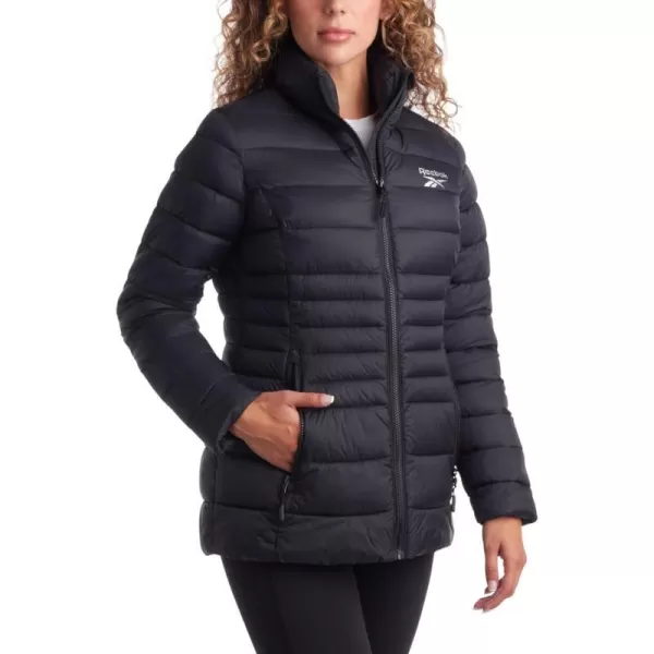 imageReebok Womens Jacket  Lightweight Puffer Parka Coat  Casual Jacket for Women SXLBlack