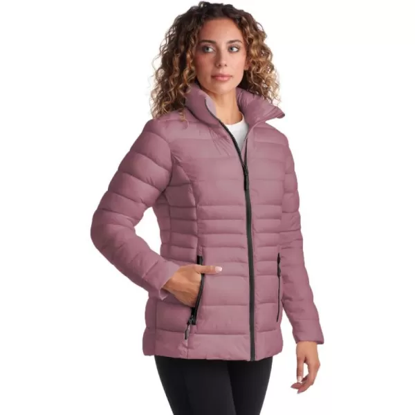 imageReebok Womens Jacket  Lightweight Puffer Parka Coat  Casual Jacket for Women SXLDark Dusty Rose