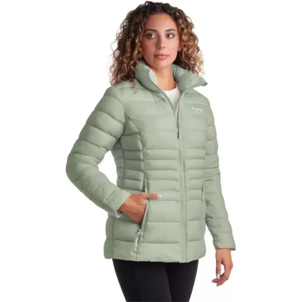 imageReebok Womens Jacket  Lightweight Puffer Parka Coat  Casual Jacket for Women SXLSage