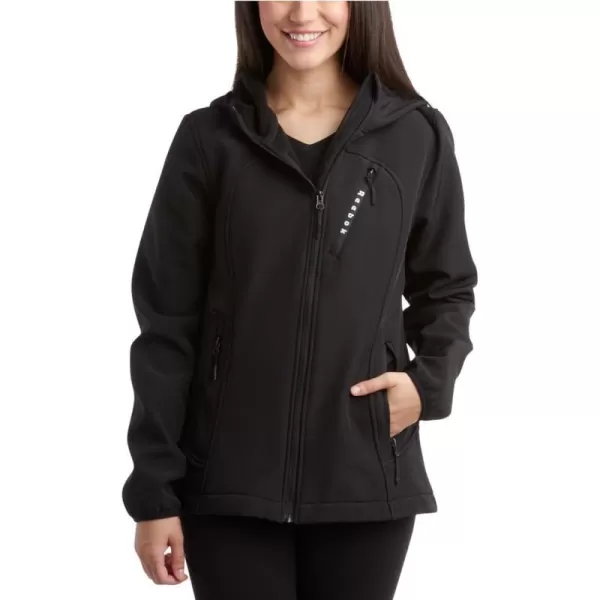 imageReebok Womens Jacket  Lightweight Weather Resistant Performance Fleece Lined Softshell Coat  Plus Size Coat for Women S3XBlack