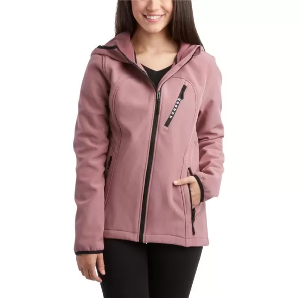 imageReebok Womens Jacket  Lightweight Weather Resistant Performance Fleece Lined Softshell Coat  Plus Size Coat for Women S3XDark Dusty Rose