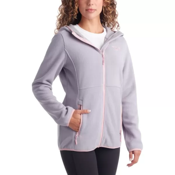 imageReebok Womens Jacket  Polar Fleece Sweatshirt Jacket  Lightweight Coat for Women SXLPure Grey
